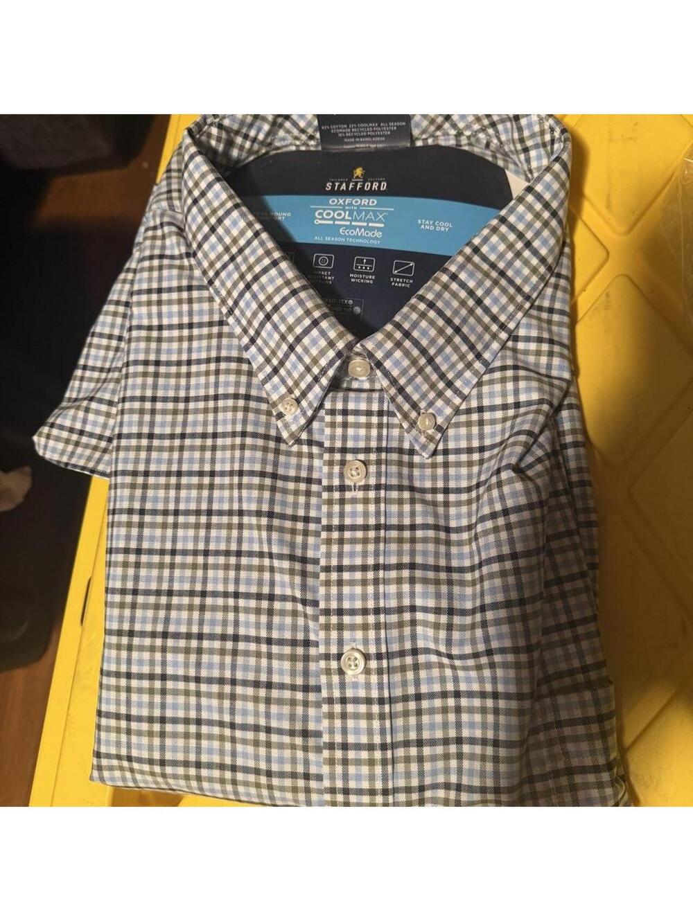 Stafford Men's Multi and Blue Shirt